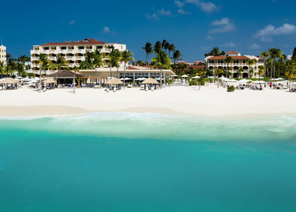 turquoise beach at Bucuti & Tara Beach Resort in Aruba