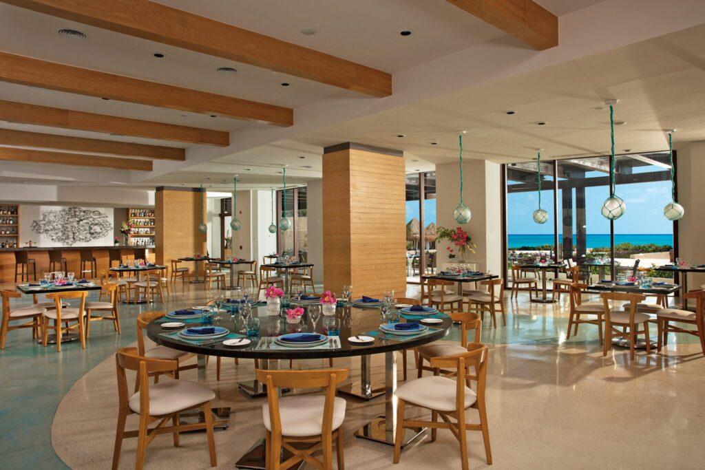 resort restaurant with beautiful ocean view