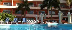 loungers surrounding pool