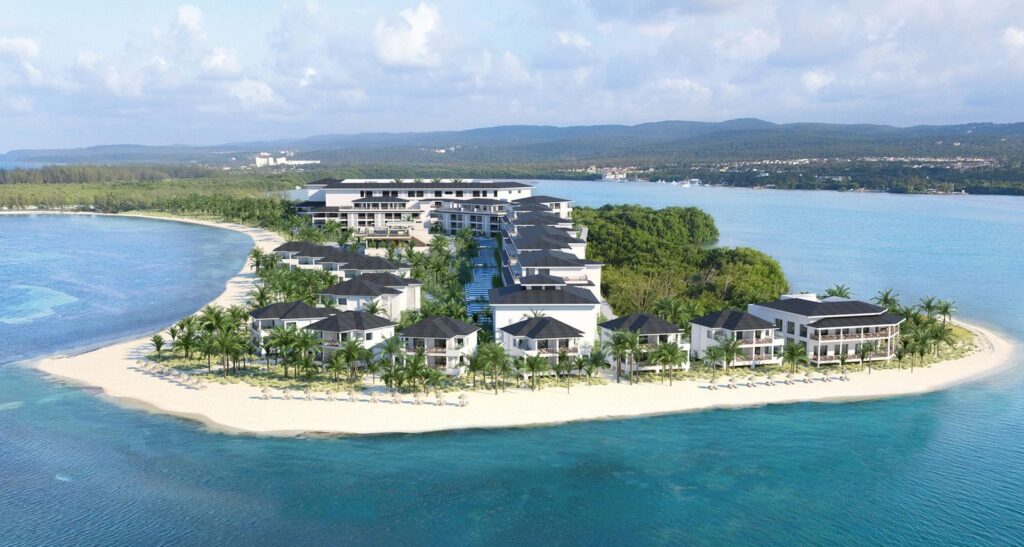 Excellence Oyster Bay resort on private peninsula in Montego Bay