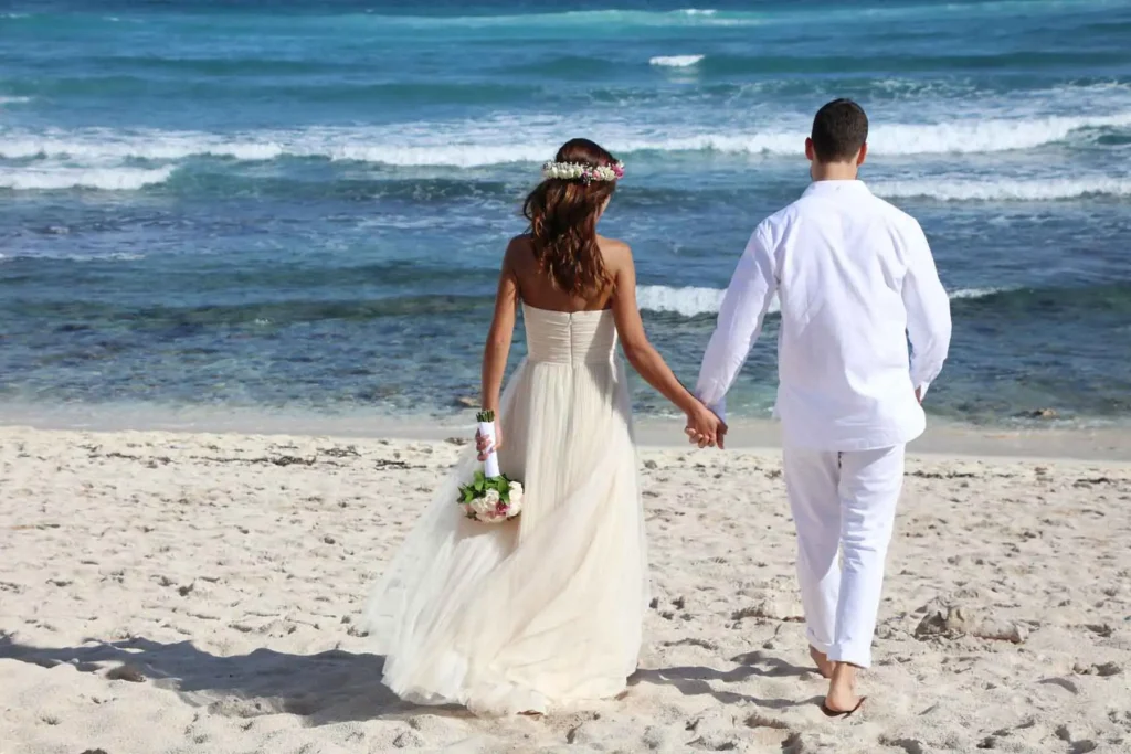 Jamaica beach wedding