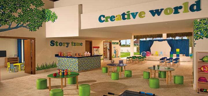 large children's activity area at Now Onyx Punta Cana