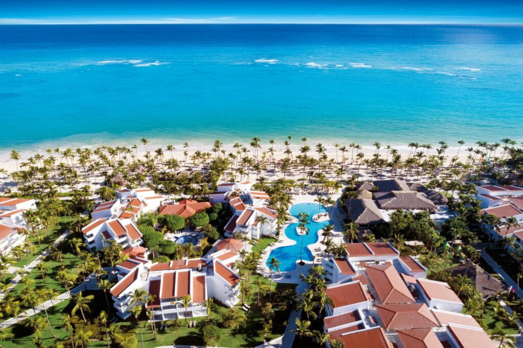 aerial view of Occidental Punta Cana and beautiful beach