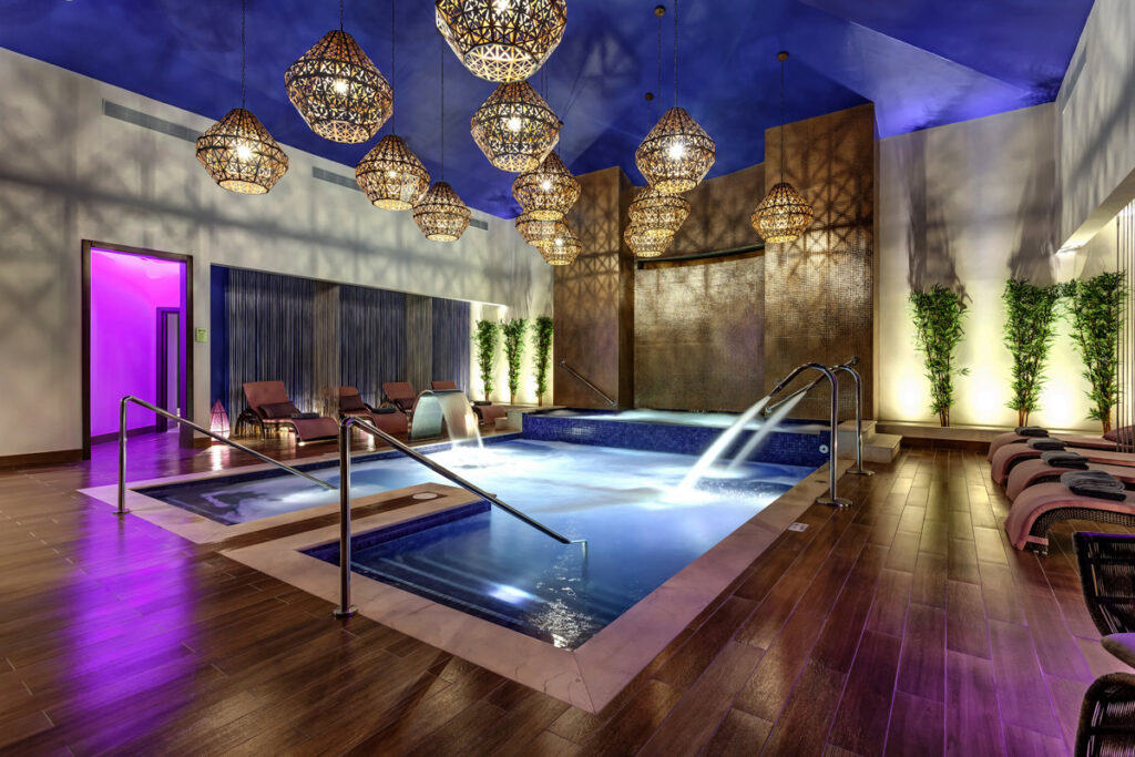indoor spa and pool