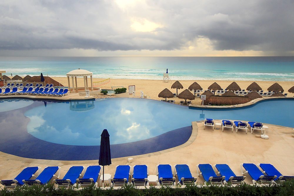 oceanfront pool at resort