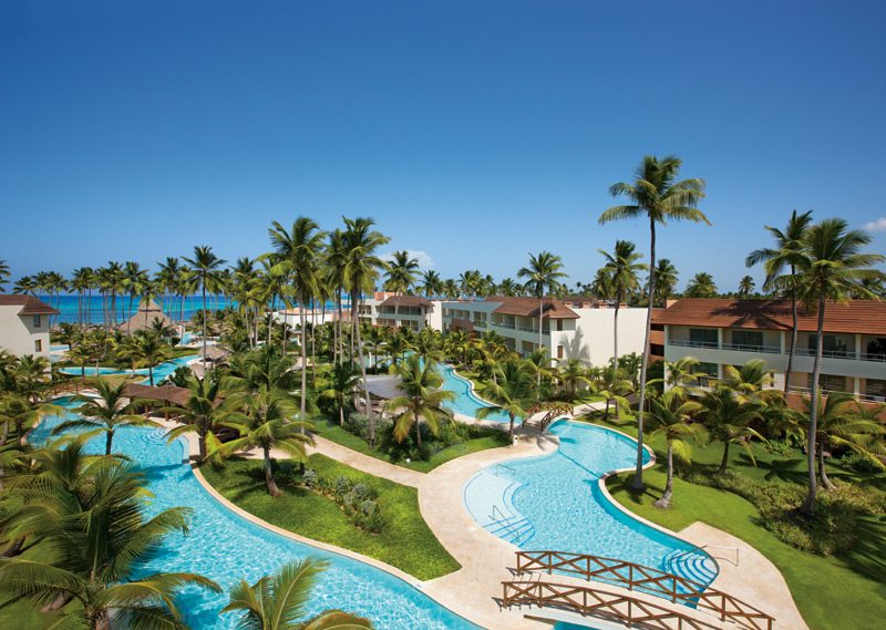 pool and lazy river at Secrets Royal Beach