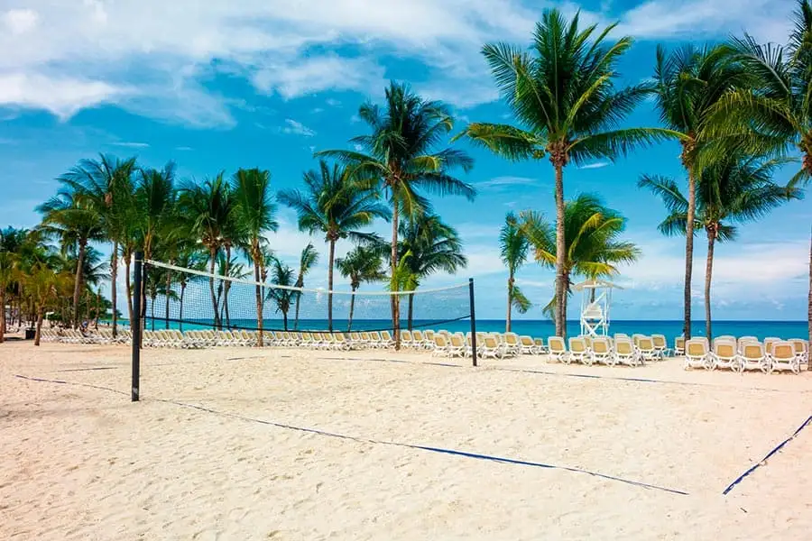 large beach volleyball net