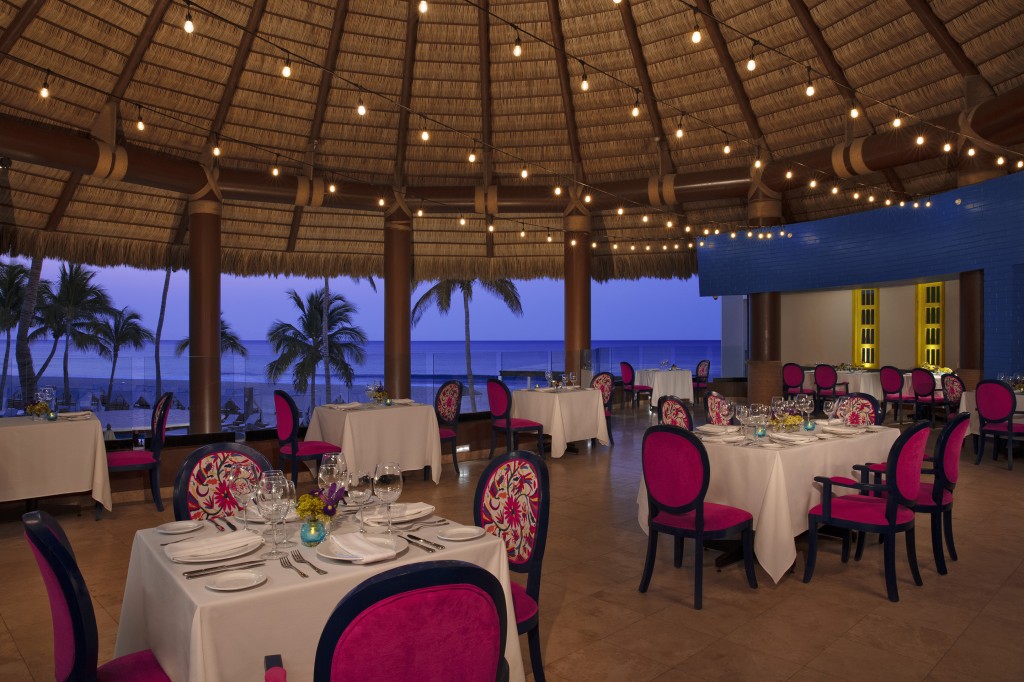 large restaurant with view of beach