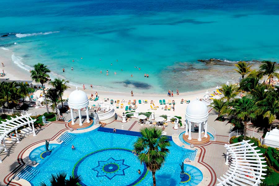 pool adjacent to beach