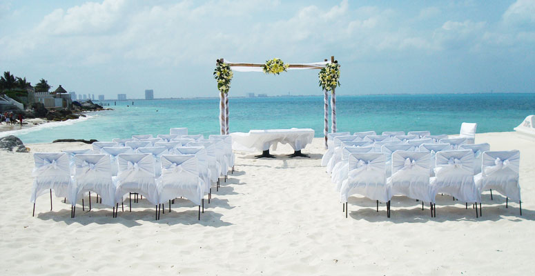 Cancun beach wedding