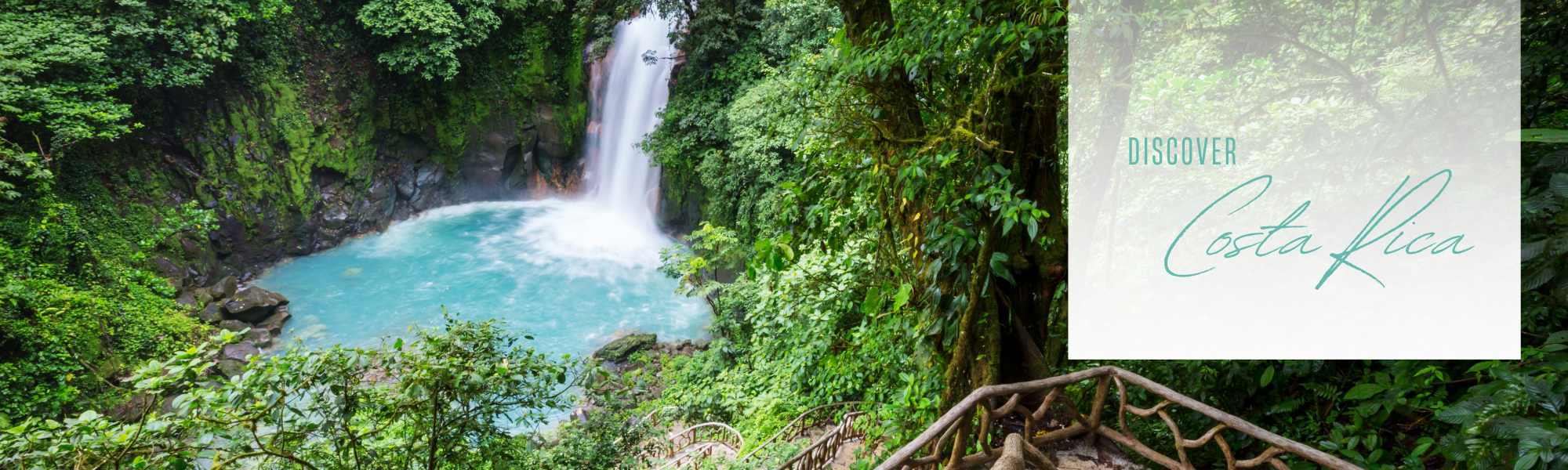 waterfall in the jungle of costa rica