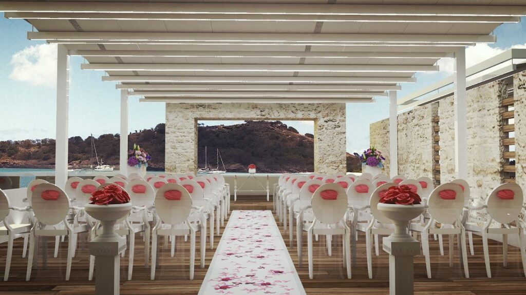 Antigua beach wedding