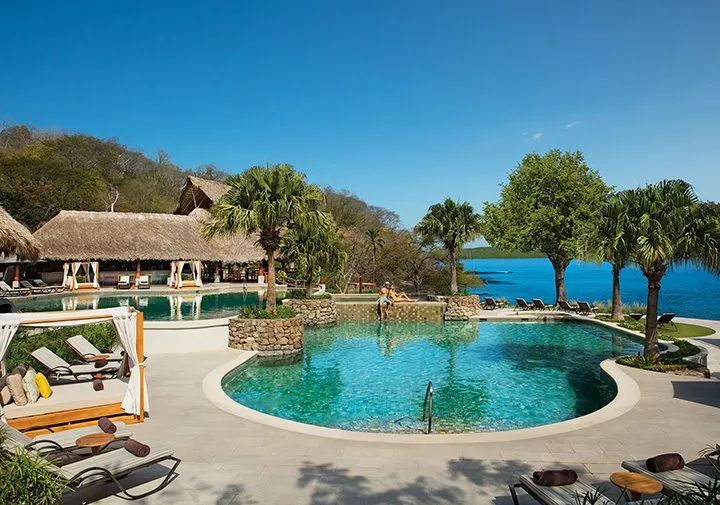 oceanfront pool at Secrets Maroma