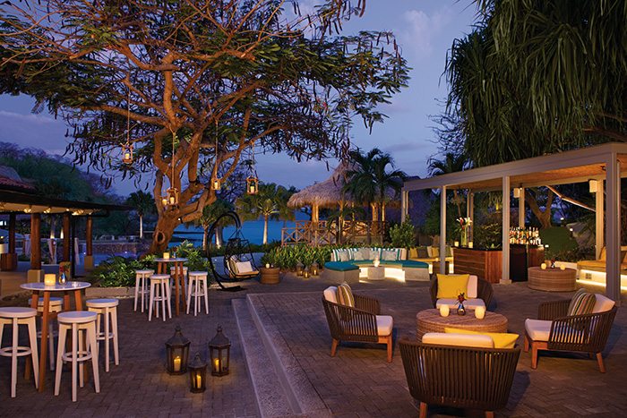 outdoor dining overlooking the ocean