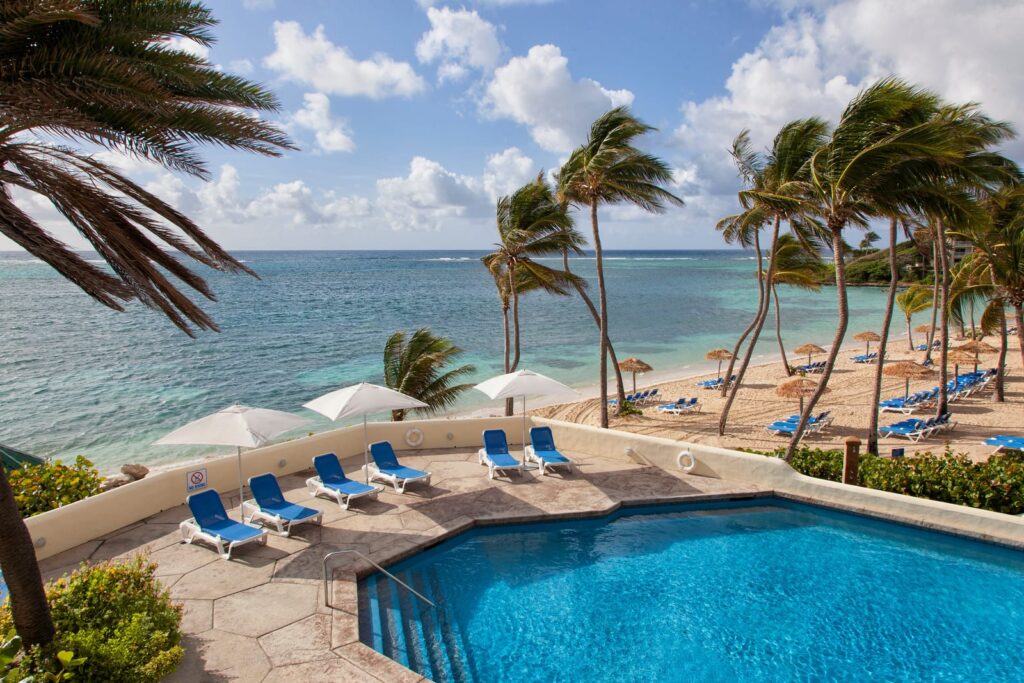 resort pool overlooking ocean
