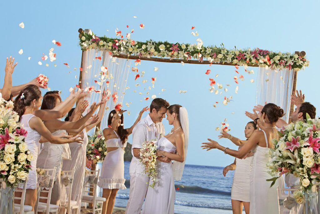 Cancun beach wedding