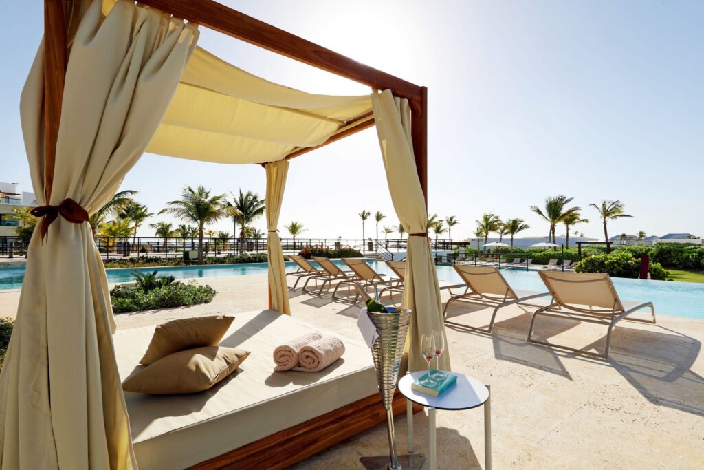 loungers around pool at TRS Cap Cana