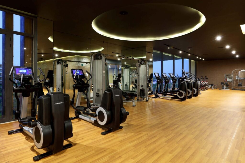 luxury fitness center at TRS Coral Hotel