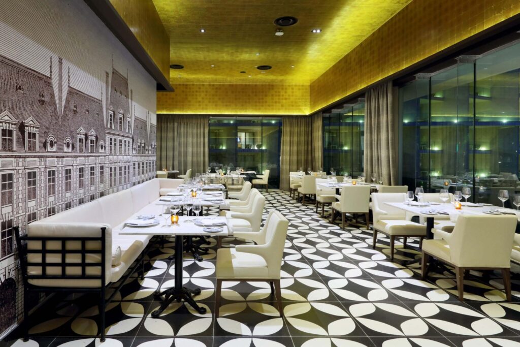 modern gourmet restaurant at TRS Coral Hotel