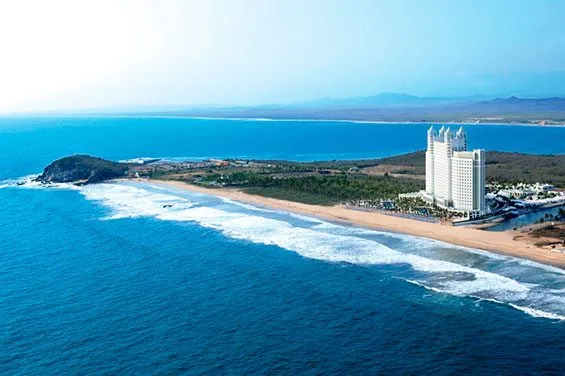 aerial view of Rui Emerald bay and beach