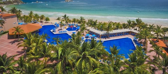 Ariel view of Barceló Ixtapa Beach Resort Pool