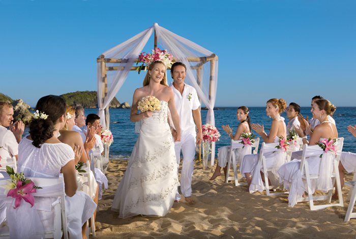 mexico beach wedding