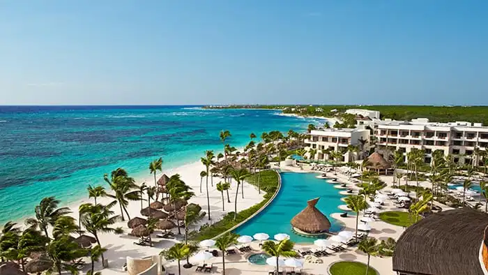 aerial view of secrets akumal riviera maya