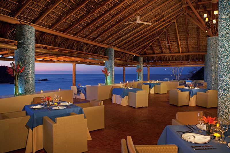 open air restaurant at Secrets Huatulco Resort & Spa