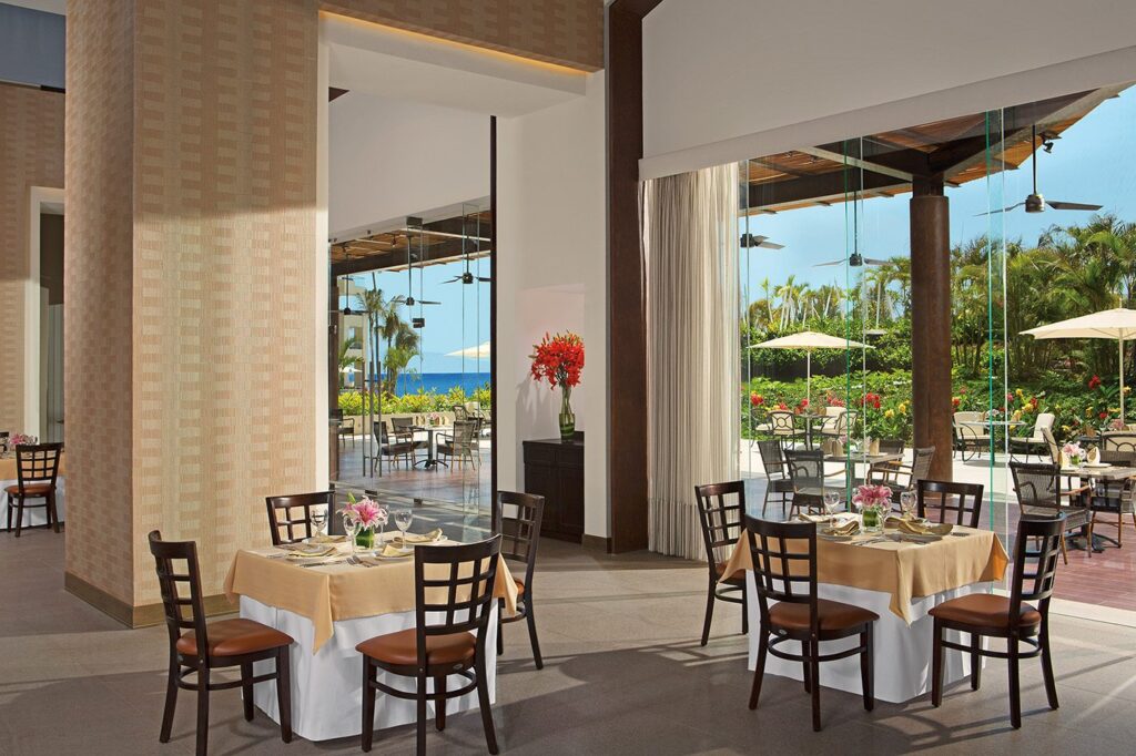 restaurant with ocean view at Secrets Vallarta Bay