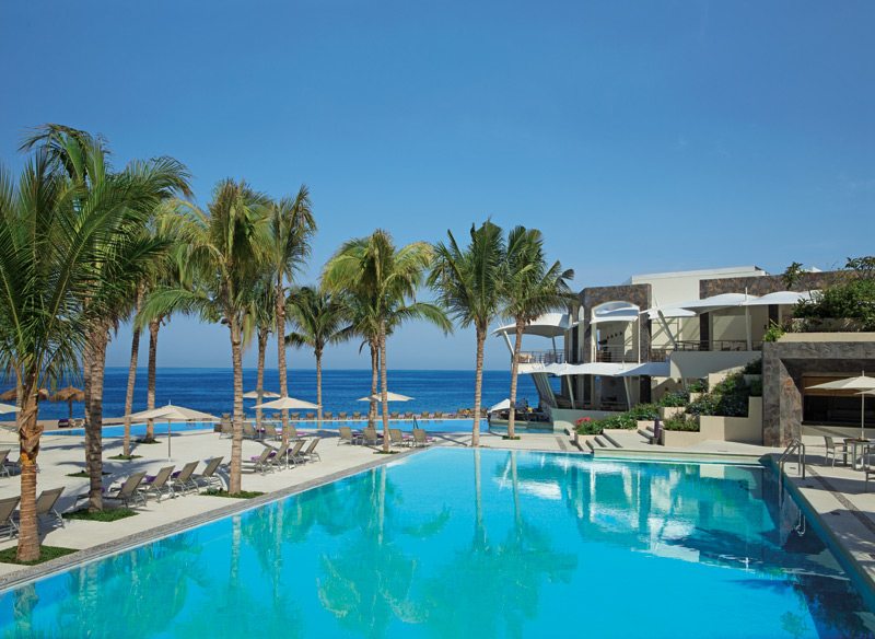 pool overlooking beautiful beach at Secrets Vallarta Bay