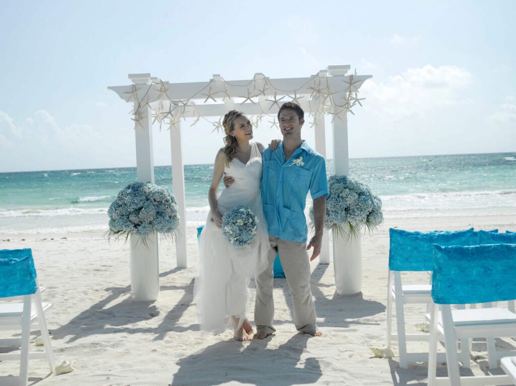 Mexico beach wedding