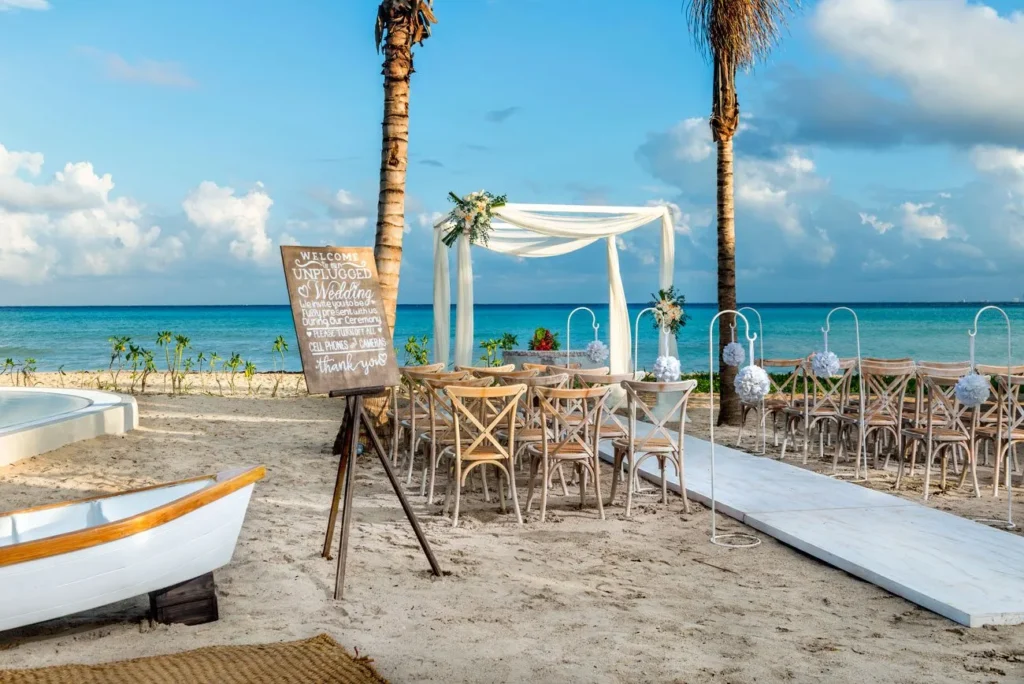 Cancun beach wedding